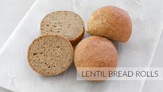 Quick LENTIL BREAD ROLLS | No Grains, No Dairy, No Yeast