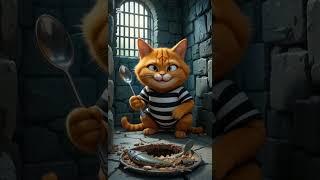Cat crazy jailbreak with his friend Tiger #shorts