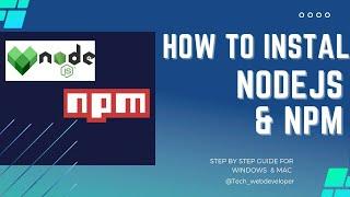 How to Download and Install Node js and NPM   Step by Step Guide |#webdevelopment #nodejs #npm