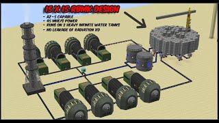 Big "15x15" RBMK Reactor Design for HBMs Mod || AZ-5 Capable Reactor with RZM and Uranium Fuel Rods