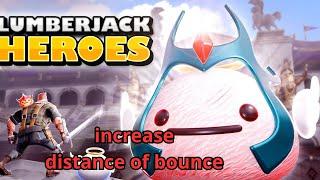 How to upgrade increase distance of bounce Lumberjack heroes skills 3 MAP FORTNITE CREATIVE tutorial