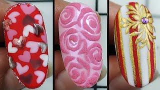 New Nail Art Ideas 2025 | Easy Nail Tutorial for beginners | Cute Valentine's Day Nail Art Tutorial