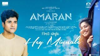 Hey Minnale - Amaran | Sivakarthikeyan | Rajkumar Kp | GV Prakash | RKFI | Amaran First Single