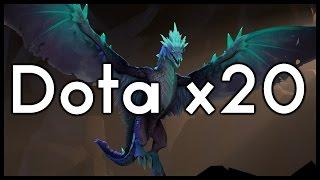 Dota 2 Mods | DOTA x20 WITH 20 PEOPLE!!