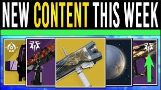 Destiny 2: CONTENT UPDATES THIS WEEK! New REVEAL, Act II Prep, Server Info, Exotic Loot & More!