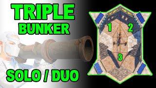 TRIPLE BUNKER for SOLO / DUO / Rust Base Design 2023