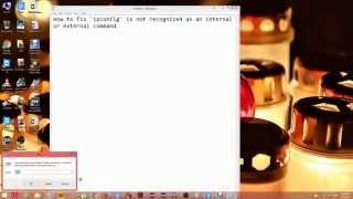 How to fix 'ipconfig' is not recognized as an internal or external command