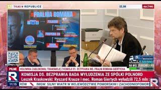 L. Kraskowski: Ryszard Krauze i mec. Roman Giertych wyłudzili 72,5 mln zł.