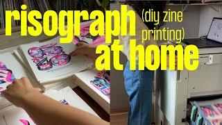 Risograph Printing at Home | Cozy studio setup, printing a new book, and secret museums