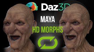 Subdivision Morphs For Character Rigs in Maya | Daz3D and CC3