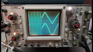 Tektronix 465 Oscilloscope 2ch 100MHz 1972-83 test teardown