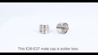 E27-E26 male base holder