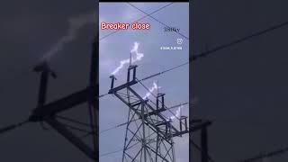Switchyard Breakers close time Spark coming #trending #powerplant #switchyard #short #shorts #video