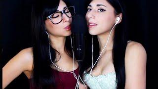 ASMR Double Mouth Sounds (Twins)  Ear to Ear Layered Sounds for INTENSE Tingles