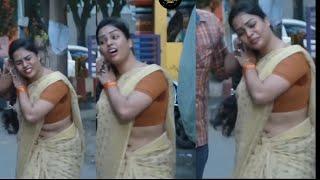 Tamil Serial Actress Kavyasree Unseen Navel Slip