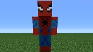 Minecraft Tutorial: How To Make A Spiderman Statue