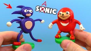 Лепим САНИКА и УГАНДА НАКЛЗА | SANIC THE HEGEHOG