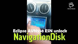 ECLIPSE AVN558 esn service menu and ESN unlock code by Navigationdisk l