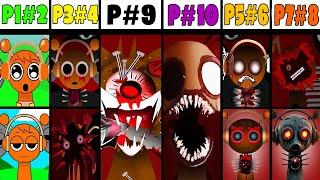 Phase 1 VS Phase 2 VS Phase 3 VS Phase 4 VS Phases 6-10 in Incredibox Sprunki versions + NEW MOD