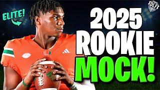 2025 Early Dynasty Rookie Mock Draft!