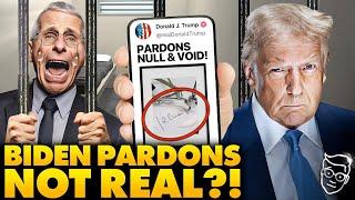 DC in PANIC: Trump Declares Biden Pardons VOID, Will Prosecute Dr. Fauci & J6 Committee Criminals