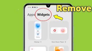 Remove Widgets option in apps section in iqoo & Vivo mobile