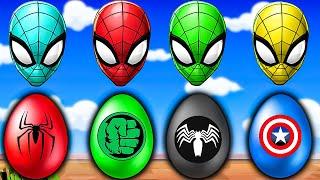 TEBAK GAMBAR  SPIDER-MAN vs  SKIBIDI TOILET | TOP SUPERHERO MARVEL CARTOON COLORS AVENGERS