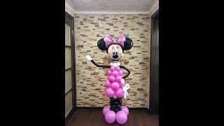 Как сделать микки - минни мауса из шаров/Mickey mouse, Minnie mouse out of balloons