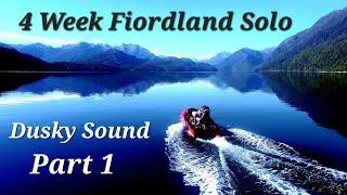 29 Days Solo in Fiordland New Zealand | hunting fishing and diving adventure | Part 1