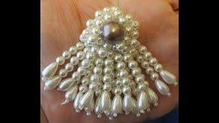 Stunning Handmade Pearl Beaded Brooch Tutorial - jennings644