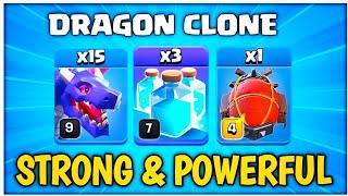 AFTER COC UPDATE!! TH14 Dragon Clone Attack Strategy in Clash of Clans