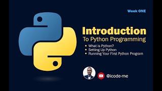 Introduction to Python Programming