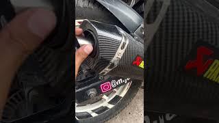 DB killer in Akrapovic fully legal sound. #shorts #akrapovic #motovlog #viral