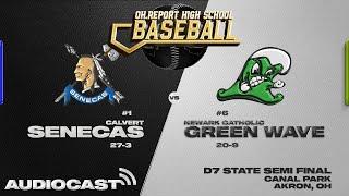 #1 Calvert vs. #6 Newark Catholic - Division 7 State Semifinal Baseball (Audiocast)
