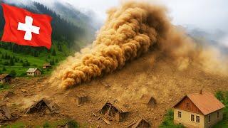 Hours Ago in Switzerland ! Catastrophic Glacier Collapse Destroys Village Under Tons of Debris