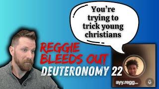 Reggie comes to correct me on the Bible ...... ends up running | DZ Debates