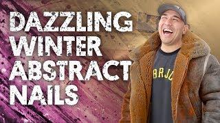 DAZZLING WINTER ABSTRACT NAILS (CAPTION POLISH) - VLOG 92
