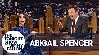 Jimmy Shocks Abigail Spencer with Bloopers of Her Clumsiest Timeless Moments