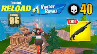 Fortnite Reload | 40 Kill Solo vs Squads Ranked Gameplay (Keyboard & Mouse)