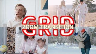 Grid Zoom Transition in Filmora