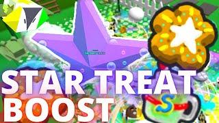 Donating a STAR TREAT and BOOSTED | Roblox Bee Swarm Simulator