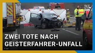 Mutmaßlicher Geisterfahrer-Unfall auf A6 - zwei Tote