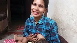 breastfeeding vlogs new 2024 latest desi !! breastfeeding vlogs in indian village latest husband