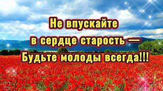 Не впускайте в сердце старость—Будьте молоды всегда! 