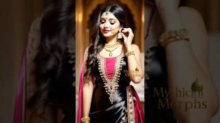 Royal Fusion Look!  Bold, Beautiful & Desi Glam | Mythic Morphs #DesiQueen #ViralFashion