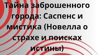 Тайна заброшенного города: Саспенс и мистика (Новелла о страхе и поисках истины)