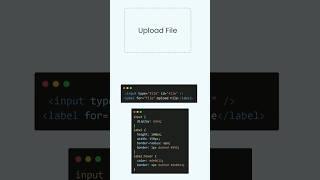 File Upload in HTML & CSS #shorts #coding #trending #viralshorts