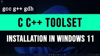 How to Download and Install C C++ Compiler Toolset ( mingw gcc g++ gdb debugger ) in Windows