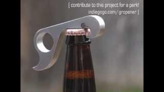 GrOpener: efficient one-handed bottle opener.