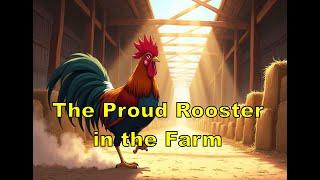The Proud Rooster in the Farm